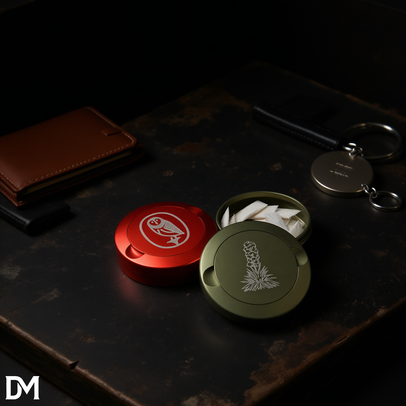 Dual compartment nicotine pouch holder with O-ring seal