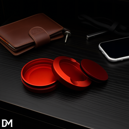 Dual compartment nicotine pouch holder with O-ring seal