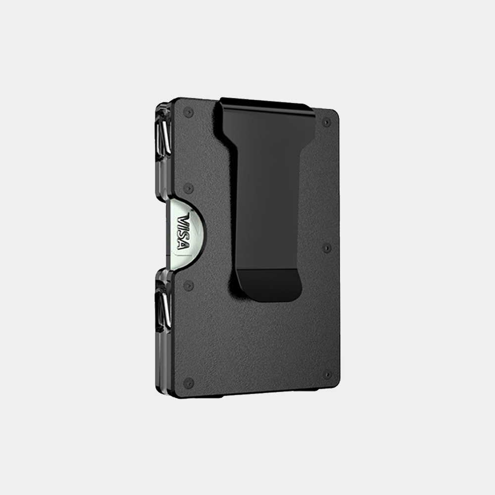 Engraved Pivot Wallet | Slim Metal Card Wallet with Patented Hinge