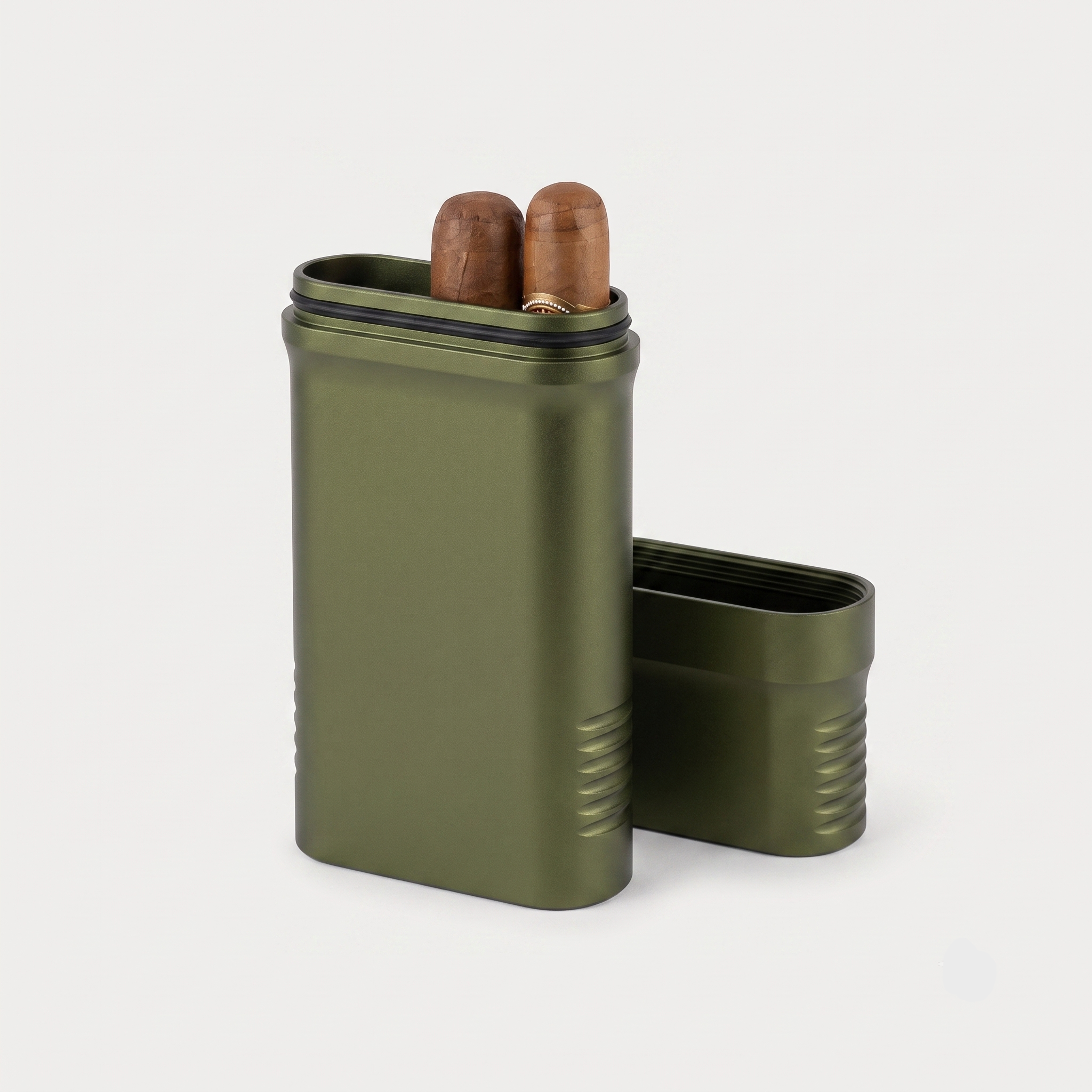 Deckhouse Char | Solid Aluminum 3-Cigar Tube