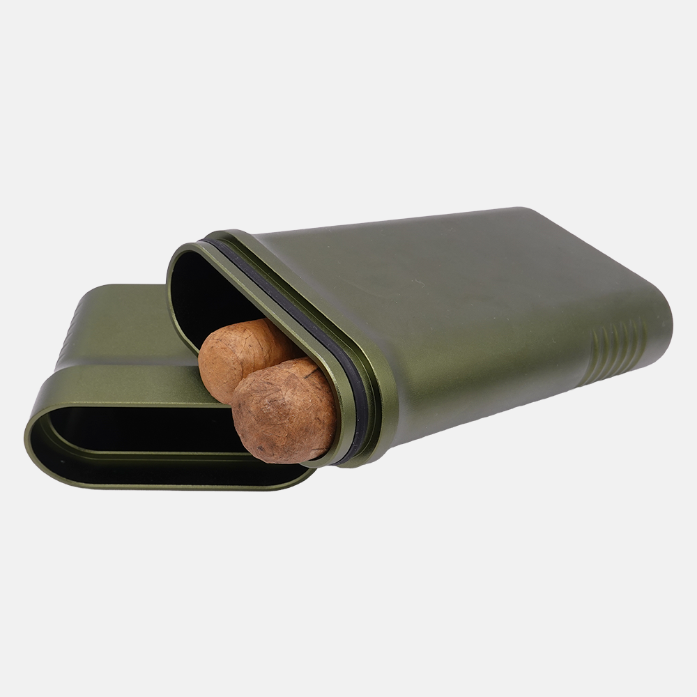 Deckhouse Char | Solid Aluminum 3-Cigar Tube